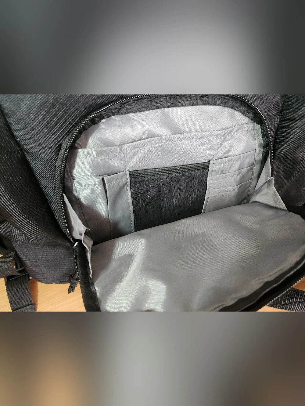 Port Authority Nylon Black Laptop Messenger School College Bag Smiley Face 😃